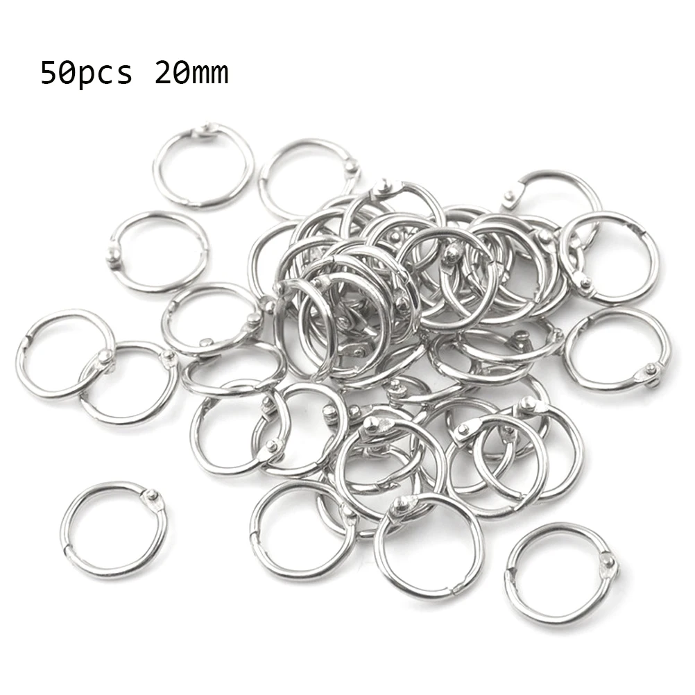 50Pcs Metal Ring Binder Staple Book Binder Albums Loose-leaf Book Hoops 15-80mm Loose Leaf Ring Keychain Office Binding Supplies
50Pcs Metal Ring Binder Staple Book Binder Albums Loose-leaf Book Hoops 15-80mm Loose Leaf Ring Keychain Office Binding Supplies