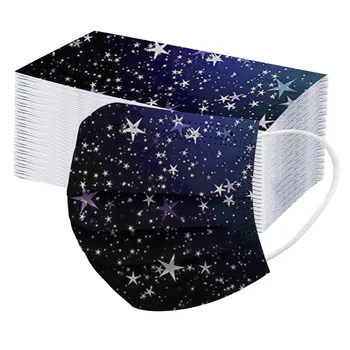 50pc Disposable Adults Facemask 3ply Non-woven Mask Star Printed Facemasks Breathable Protection Mascarillad Ear Loop Masque
50pc Disposable Adults Facemask 3ply Non-woven Mask Star Printed Facemasks Breathable Protection Mascarillad Ear Loop Masque