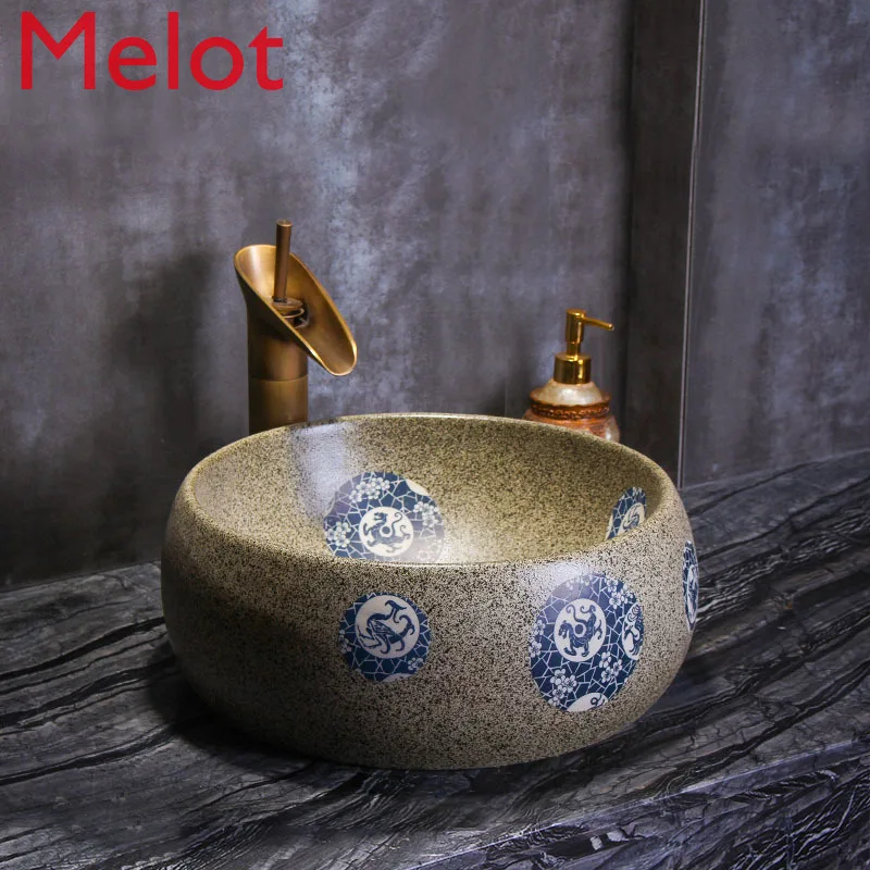 Retro Ceramic Wash Basin Basin round Wash Basin Antique Table Basin Square Art Basin European-Style Home Basin
Retro Ceramic Wash Basin Basin round Wash Basin Antique Table Basin Square Art Basin European-Style Home Basin