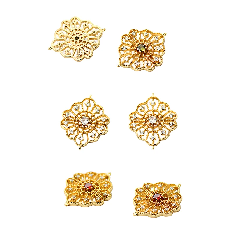 1pcs 22*19mm 14K Champagne Gold Color Plated Brass With Zircon Grid Shape Charms Dangle Earring Jewelry Supplies
1pcs 22*19mm 14K Champagne Gold Color Plated Brass With Zircon Grid Shape Charms Dangle Earring Jewelry Supplies