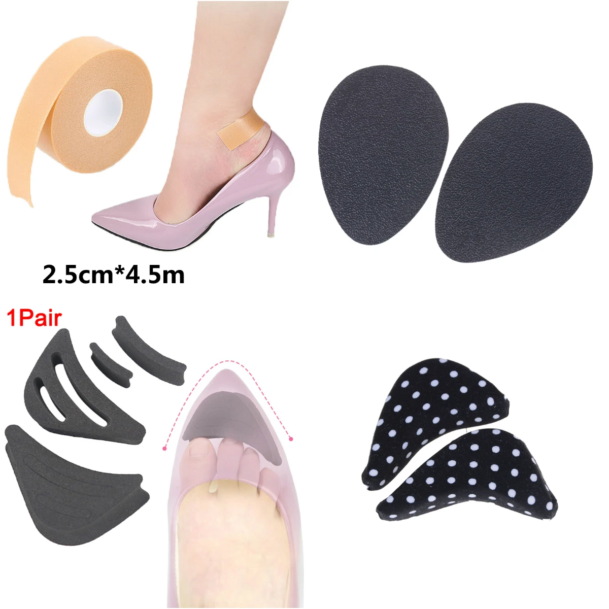 1Roll Waterproof Roll Heel Sticker Foam Tape Relief Pad High-heeled Shoes Wear-resistant Patch Protector Foot Care Tool
1Roll Waterproof Roll Heel Sticker Foam Tape Relief Pad High-heeled Shoes Wear-resistant Patch Protector Foot Care Tool