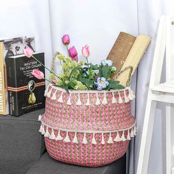 Storage Baskets laundry Seagrass Baskets Wicker Hanging Flower Pot Baskets Storage Flower Home Pot panier osier basket for toys
Storage Baskets laundry Seagrass Baskets Wicker Hanging Flower Pot Baskets Storage Flower Home Pot panier osier basket for toys