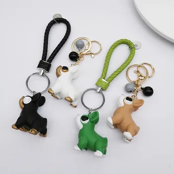 2020 French Bulldog Keychain Cute Cartoon Puppy Key Chain Creative Ornaments Car Key Pendant Small Gifts 
2020 French Bulldog Keychain Cute Cartoon Puppy Key Chain Creative Ornaments Car Key Pendant Small Gifts