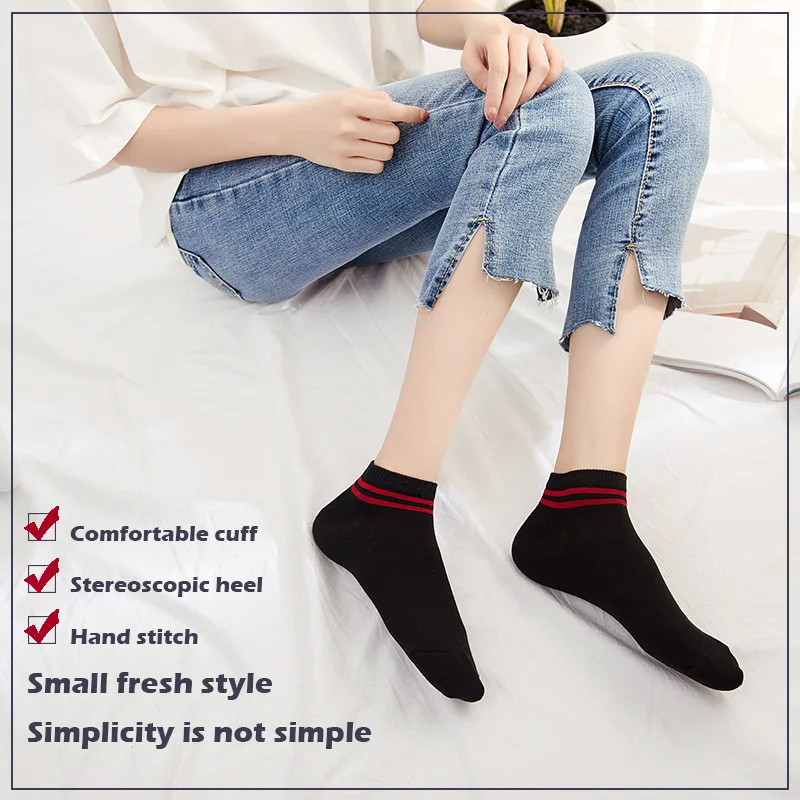 Classic Women Stripes Cotton Socks Spring and Summer School Hip hop Skate Short Harajuku Sports Black White Cheap Sock Girls Sox
Classic Women Stripes Cotton Socks Spring and Summer School Hip hop Skate Short Harajuku Sports Black White Cheap Sock Girls Sox
