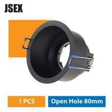 JSEX Round Shape Cut Out 80mm Open Hole Recessed LED Ceiling Light Frame Aluminum Black White GU10 MR16 Lamp Holder Base
JSEX Round Shape Cut Out 80mm Open Hole Recessed LED Ceiling Light Frame Aluminum Black White GU10 MR16 Lamp Holder Base