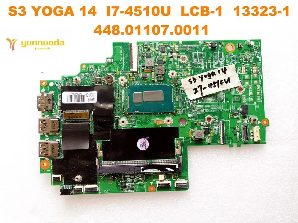 Оригинальный Для Lenovo S3 Йога 14 ноутбук материнская плата S3 Йога 14 I7-4510U LCB-1 13323-1 448.01107.0011 испытанное хорошее Бесплатная доставка
Оригинальный Для Lenovo S3 Йога 14 ноутбук материнская плата S3 Йога 14 I7-4510U LCB-1 13323-1 448.01107.0011 испытанное хорошее Бесплатная доставка