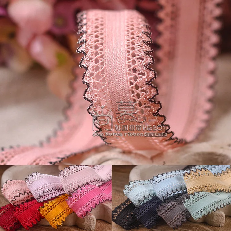150yards 25mm waved edge elastic knitted lace ribbon for garment apparel shoe hat underware bra accessories handcraft supplies
150yards 25mm waved edge elastic knitted lace ribbon for garment apparel shoe hat underware bra accessories handcraft supplies