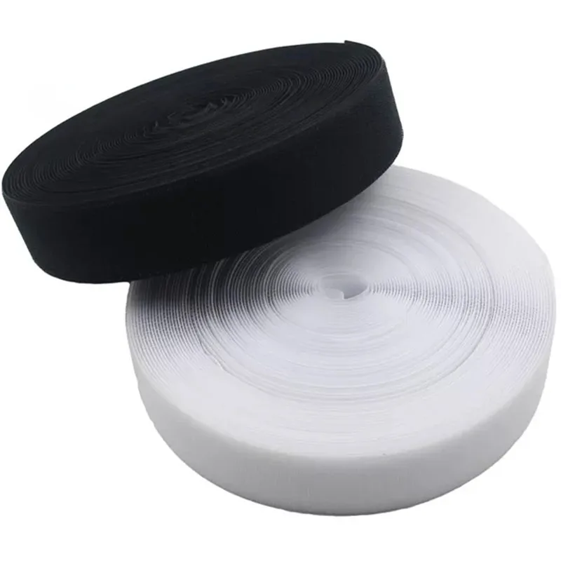 Description Picture 5 of item25Meter Non-Adhesive Fastener Tape Sewing Hook and Loop Black White No Glue Magic Tape Sticker Accessory 16/20/30/50/100mm