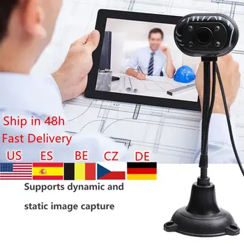 HD Webcam Desktop Computer Video USB With Microphone Rotatable Camera For Live Broadcast Video Conference Work
HD Webcam Desktop Computer Video USB With Microphone Rotatable Camera For Live Broadcast Video Conference Work
