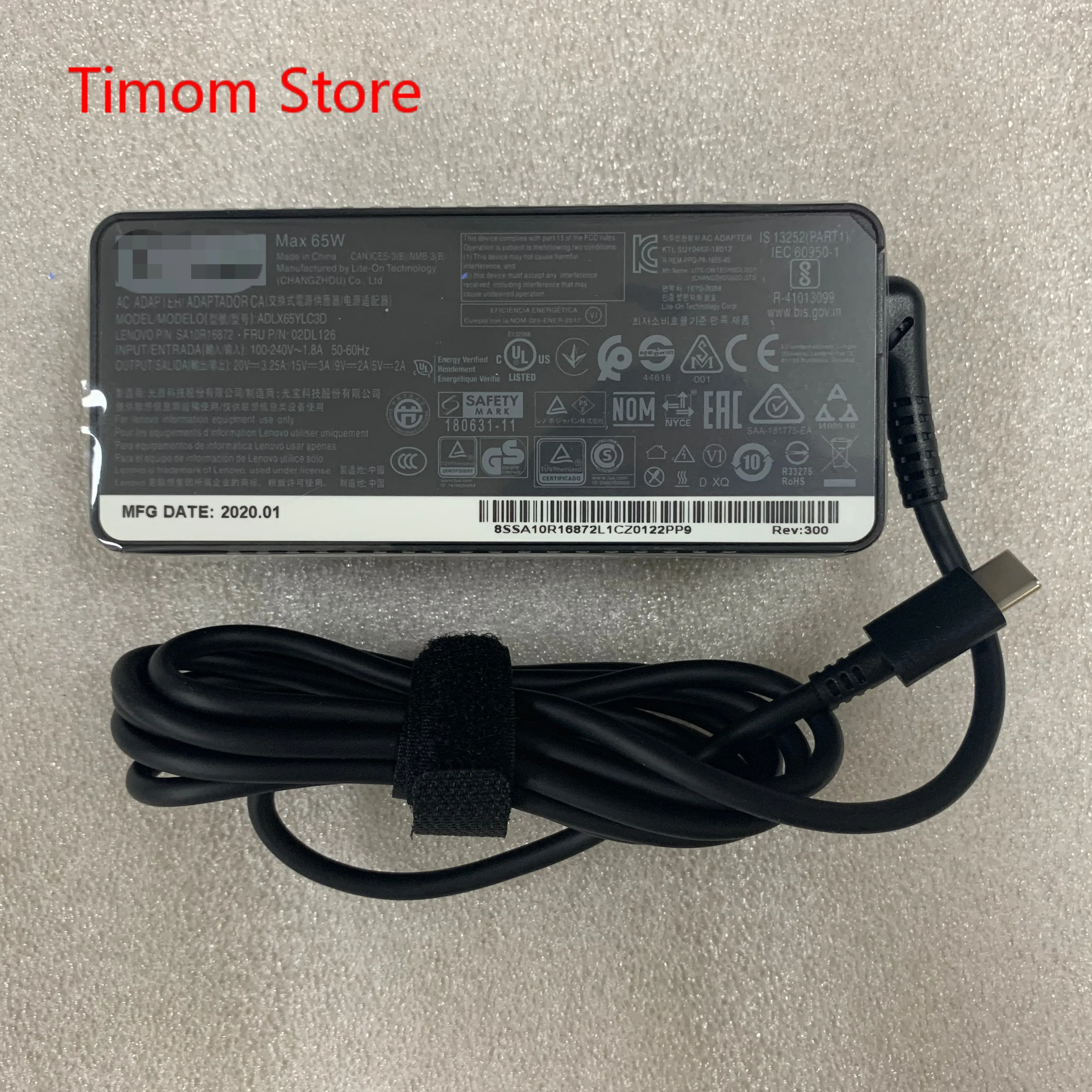 02DL126 ADLX65YLC3D Type C Adapter for YOGA 920 920-13 Original Brand New Lenovo 20V 3.25A Max 65W USB C Charger
02DL126 ADLX65YLC3D Type C Adapter for YOGA 920 920-13 Original Brand New Lenovo 20V 3.25A Max 65W USB C Charger