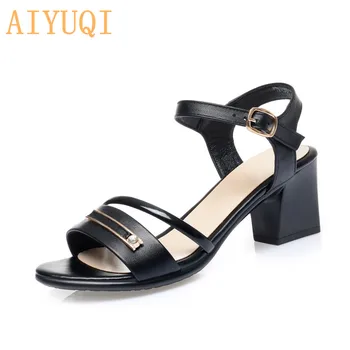 AIYUQI Women's Sandals Shining 2020 New Genuine Leather Women's Summer Shoes High-heeled Ladies Fashion Sandals Women
AIYUQI Women's Sandals Shining 2020 New Genuine Leather Women's Summer Shoes High-heeled Ladies Fashion Sandals Women