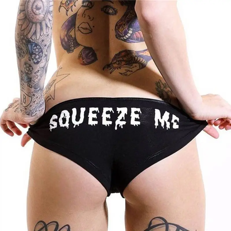 Womens High Waisted Bikini Bottoms Sexy High Cut G-String Thong Funny Humor Letters Printed Swimsuit Panties Knicker Underwear
Womens High Waisted Bikini Bottoms Sexy High Cut G-String Thong Funny Humor Letters Printed Swimsuit Panties Knicker Underwear