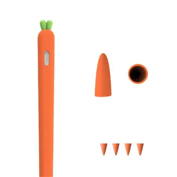 Cute Carrot Soft Silicone Pencil Cases For iPad Tablet Touch Pen Stylus Protective Sleeve Cover Anti-lost For Apple Pencil
Cute Carrot Soft Silicone Pencil Cases For iPad Tablet Touch Pen Stylus Protective Sleeve Cover Anti-lost For Apple Pencil
