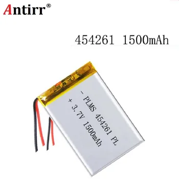 3.7V 1500mAh 454261 Lithium Polymer Li-Po li ion Rechargeable Battery cells For Mp3 MP4 MP5 GPS PSP mobile bluetooth
3.7V 1500mAh 454261 Lithium Polymer Li-Po li ion Rechargeable Battery cells For Mp3 MP4 MP5 GPS PSP mobile bluetooth