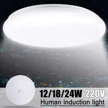 Human Induction LED Panel Lamp Roud LED Ceiling Light 24W 18W 12W Down Light Surface Mounted 220V Modern Lamp For Home Lighting
Human Induction LED Panel Lamp Roud LED Ceiling Light 24W 18W 12W Down Light Surface Mounted 220V Modern Lamp For Home Lighting