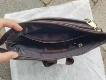 MISFITS-Riñonera de cuero de vaca para hombre, cangurera masculina pequeña, de estilo vintage, bolso de ajuste en el pecho, informal, para llevar el teléfono móvil