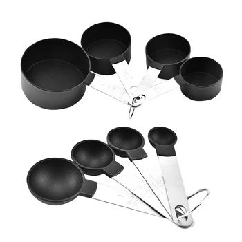 8Pcs Kitchen Baking Measuring Cups Spoons Set with Stainless Steel Handle Grip Kitchen Bakeware
8Pcs Kitchen Baking Measuring Cups Spoons Set with Stainless Steel Handle Grip Kitchen Bakeware