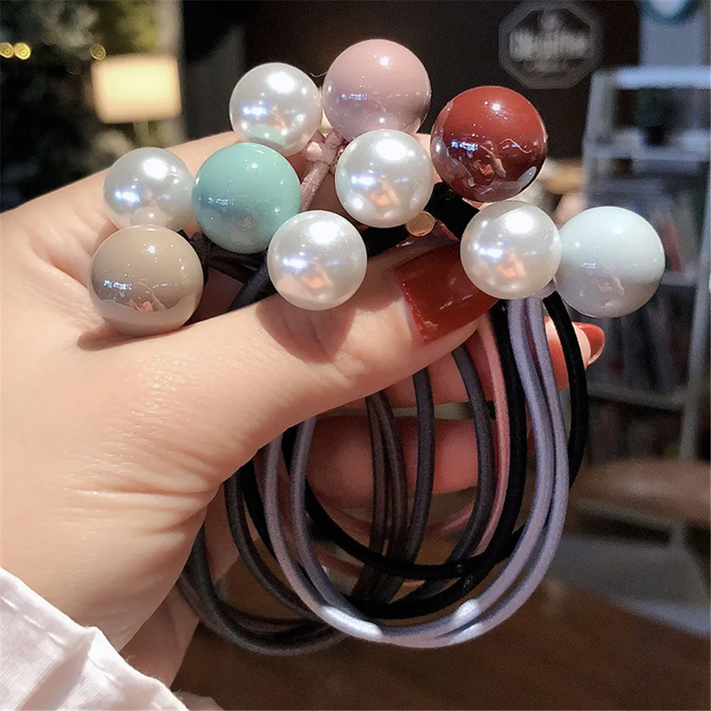 5Pcs Random Mixed Color Fresh Lady Hair Rope Bow High Elastic Rubber Band Cute Pearl Hair Band Hair Accessories Headdress
5Pcs Random Mixed Color Fresh Lady Hair Rope Bow High Elastic Rubber Band Cute Pearl Hair Band Hair Accessories Headdress