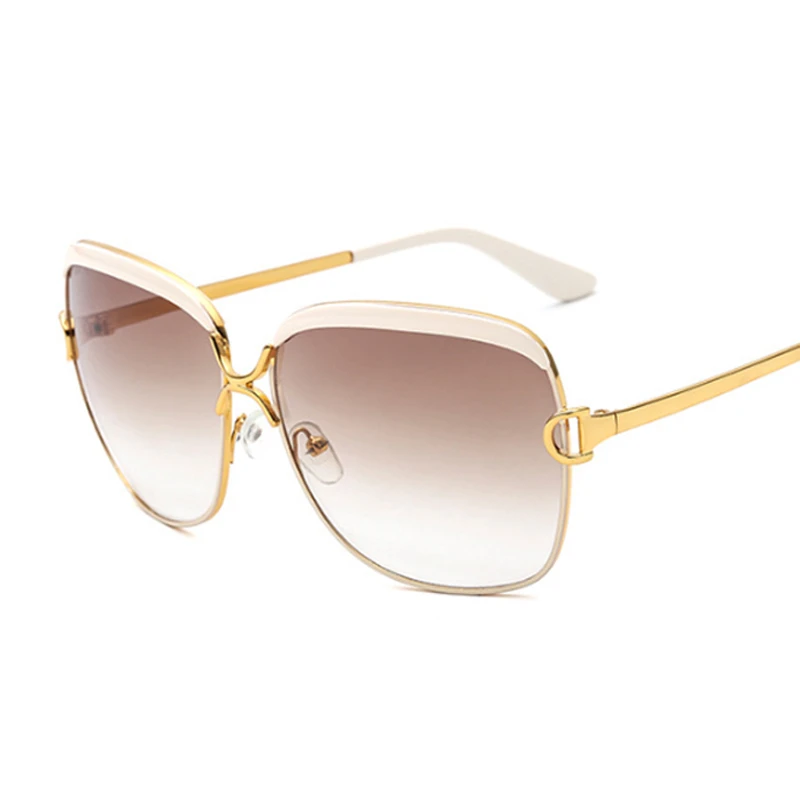 Солнечные очки в винтажном стиле женские, классические солнцезащитные аксессуары в большой металлической оправе, роскошные дизайнерские брендовые
Солнечные очки в винтажном стиле женские, классические солнцезащитные аксессуары в большой металлической оправе, роскошные дизайнерские брендовые