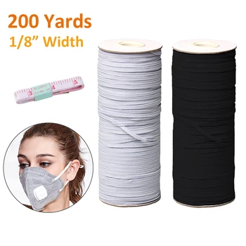 3mm Elastic Cord Heavy Stretch String Elastic Band 144/200 Yard Sewing Elastic Rope for Sewing Craft Mask Making 
3mm Elastic Cord Heavy Stretch String Elastic Band 144/200 Yard Sewing Elastic Rope for Sewing Craft Mask Making