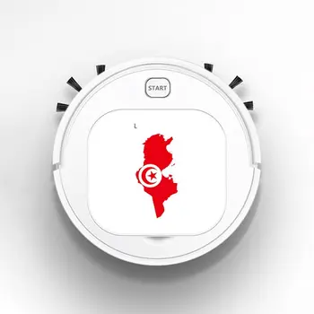 Smart Sweeper Robot House Durable Power Floor Cleaning Robots Vacuum Cleaner 1800pa Tunisia Map Reflective Flag