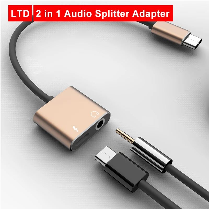 2 in 1 Type C To 3.5 mm Audio and Type C Charging Splitter Adapter For oneplus 6T/7/7pro Converter For Huawei P30 Pro nova 5 Pro
2 in 1 Type C To 3.5 mm Audio and Type C Charging Splitter Adapter For oneplus 6T/7/7pro Converter For Huawei P30 Pro nova 5 Pro
