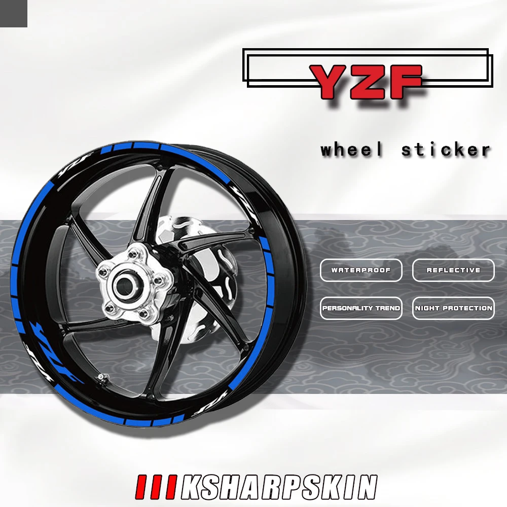 Светоотражающие наклейки для украшения обода мотоцикла, наклейки для ночной безопасности, наклейки, полоски, Защитная пленка для YAMAHA YZF yz
Светоотражающие наклейки для украшения обода мотоцикла, наклейки для ночной безопасности, наклейки, полоски, Защитная пленка для YAMAHA YZF yz