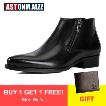 Men's Ankle Boot Snow Chelsea Boots Men Leather Black Winter Boots Mens Plus Size 47 48 Genuine Leather Military Boots' Zipper
Men's Ankle Boot Snow Chelsea Boots Men Leather Black Winter Boots Mens Plus Size 47 48 Genuine Leather Military Boots' Zipper