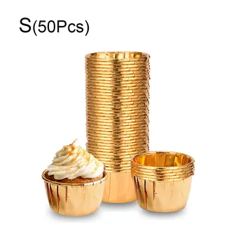 50 Pcs/Set Muffin Paper Cups Golden Cupcake Wrappers Liner Case Round Forms Cup Cake Mold Box For Baking Tools Birthday Party
50 Pcs/Set Muffin Paper Cups Golden Cupcake Wrappers Liner Case Round Forms Cup Cake Mold Box For Baking Tools Birthday Party