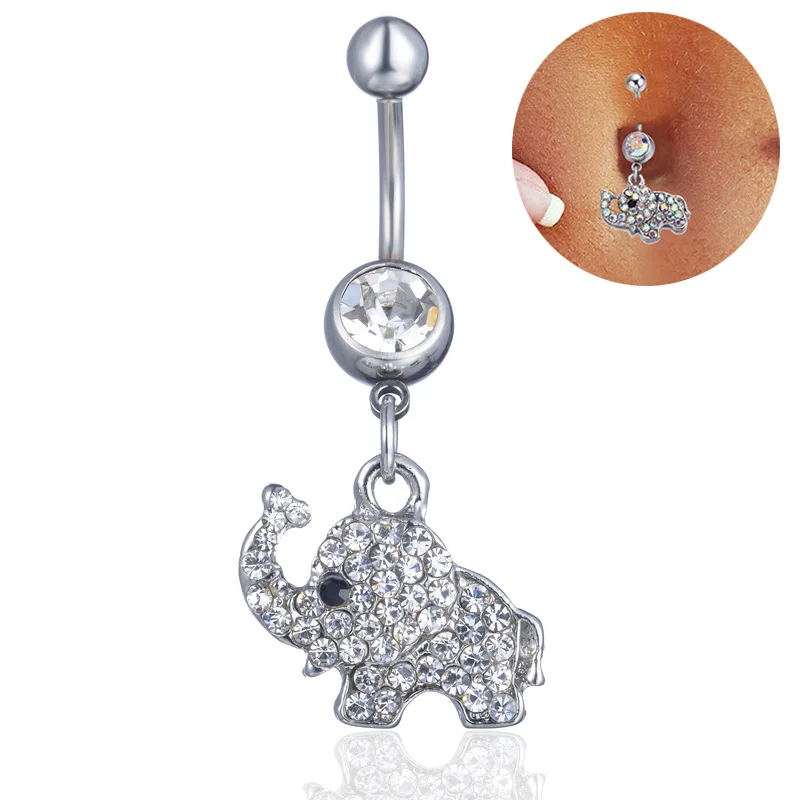 Crystal Sexy Elephant Shape Navel Piercing Belly Button Rings Nombril Ear Piercings Ombligo Navel piercing Body Jewelry Y013
Crystal Sexy Elephant Shape Navel Piercing Belly Button Rings Nombril Ear Piercings Ombligo Navel piercing Body Jewelry Y013
