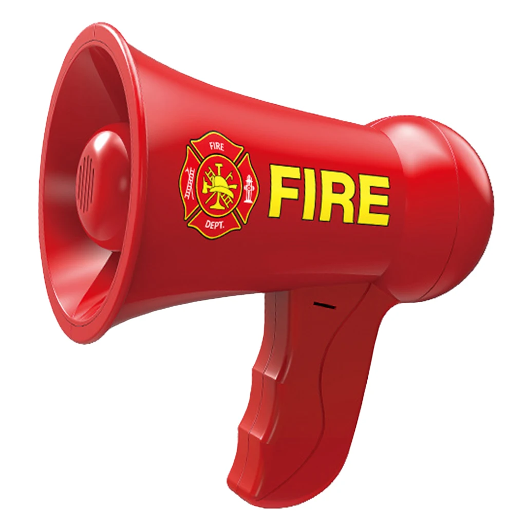 Pretend Play Police Fireman Megaphone With Siren Sound Loud Speaker Toys Pretend Play Police Fireman Megaphone With Siren Sound Loud Speaker Toys