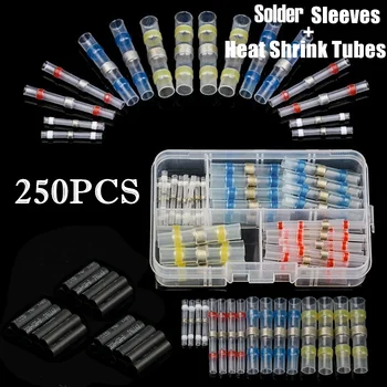 250PCS Waterproof Insulated Solder Seal Wire Connectors Heat Shrink Tube Fast Butt Connectors Electrical Wire Terminals
250PCS Waterproof Insulated Solder Seal Wire Connectors Heat Shrink Tube Fast Butt Connectors Electrical Wire Terminals
