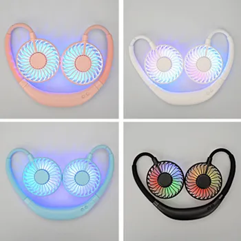 Portable Neck Fan USB Rechargeable Dual Fan Mini Air Cooler Summer Aroma Diffuser Fan With 7 Colorful Night Lights for Home
Portable Neck Fan USB Rechargeable Dual Fan Mini Air Cooler Summer Aroma Diffuser Fan With 7 Colorful Night Lights for Home