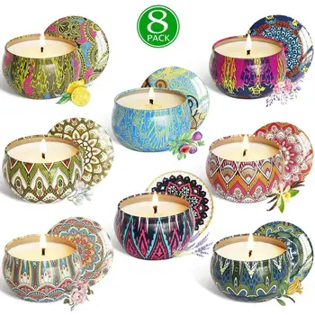 8PCS/Set Portable Scented Candles Rose Lavender Gardenia Tin Candle Travel Gift Wedding Yoga Party Home Decorations
8PCS/Set Portable Scented Candles Rose Lavender Gardenia Tin Candle Travel Gift Wedding Yoga Party Home Decorations