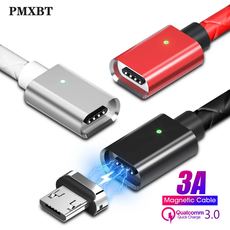 Magnetic USB Type C Cable Micro USB Quick Charge Cord Mobile Phone Fast Charger For iphone Ipad iOS Android USBC LED Data Wire
Magnetic USB Type C Cable Micro USB Quick Charge Cord Mobile Phone Fast Charger For iphone Ipad iOS Android USBC LED Data Wire