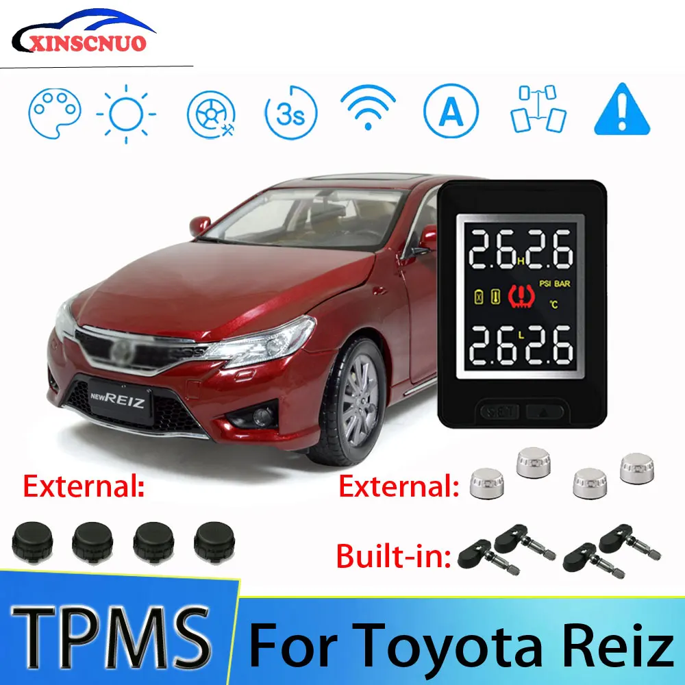 XINSCNUO Car electronics Wireless For Toyota Reiz TPMS Tire Pressure Monitoring System Sensor LCD Display
XINSCNUO Car electronics Wireless For Toyota Reiz TPMS Tire Pressure Monitoring System Sensor LCD Display
