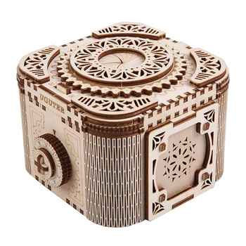 DIY Wooden Mechanical Gear Treasure Box Assembly Model Building Kit Toy Puzzle Crafts Kit Christmas Gift Girl
DIY Wooden Mechanical Gear Treasure Box Assembly Model Building Kit Toy Puzzle Crafts Kit Christmas Gift Girl