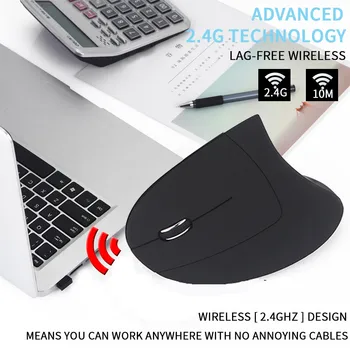 Ergonomic Vertical 2.4G Wireless Vertical Left Hand Optical 6D 1600DPI Adjustable Gaming Mouse Thumb Button Mice Black
Ergonomic Vertical 2.4G Wireless Vertical Left Hand Optical 6D 1600DPI Adjustable Gaming Mouse Thumb Button Mice Black