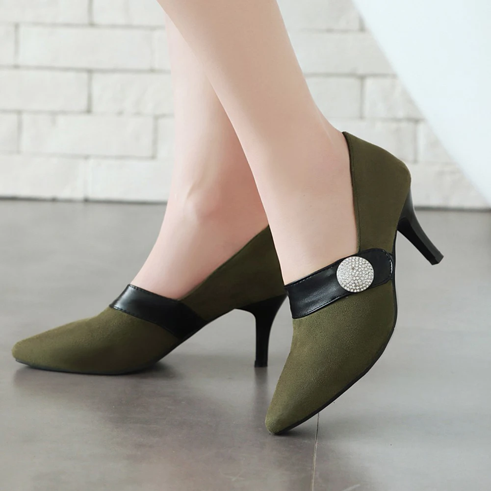SARAIRIS NEW Wholesale Sexy Thin High Heels Plus Size Spring Flock Women Shoes Women Slip On Elegant Pumps Female
SARAIRIS NEW Wholesale Sexy Thin High Heels Plus Size Spring Flock Women Shoes Women Slip On Elegant Pumps Female