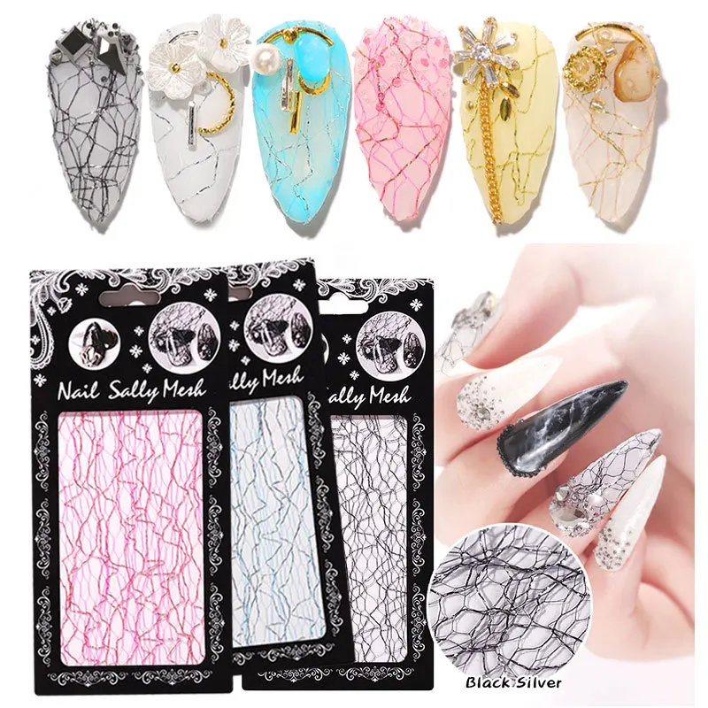 3D Mesh Nail Sticker Decal Delicate Net Line Slider On Nail Tape Nail Art Decoration Manicure Water Transfer Nail Sticker Decals
3D Mesh Nail Sticker Decal Delicate Net Line Slider On Nail Tape Nail Art Decoration Manicure Water Transfer Nail Sticker Decals