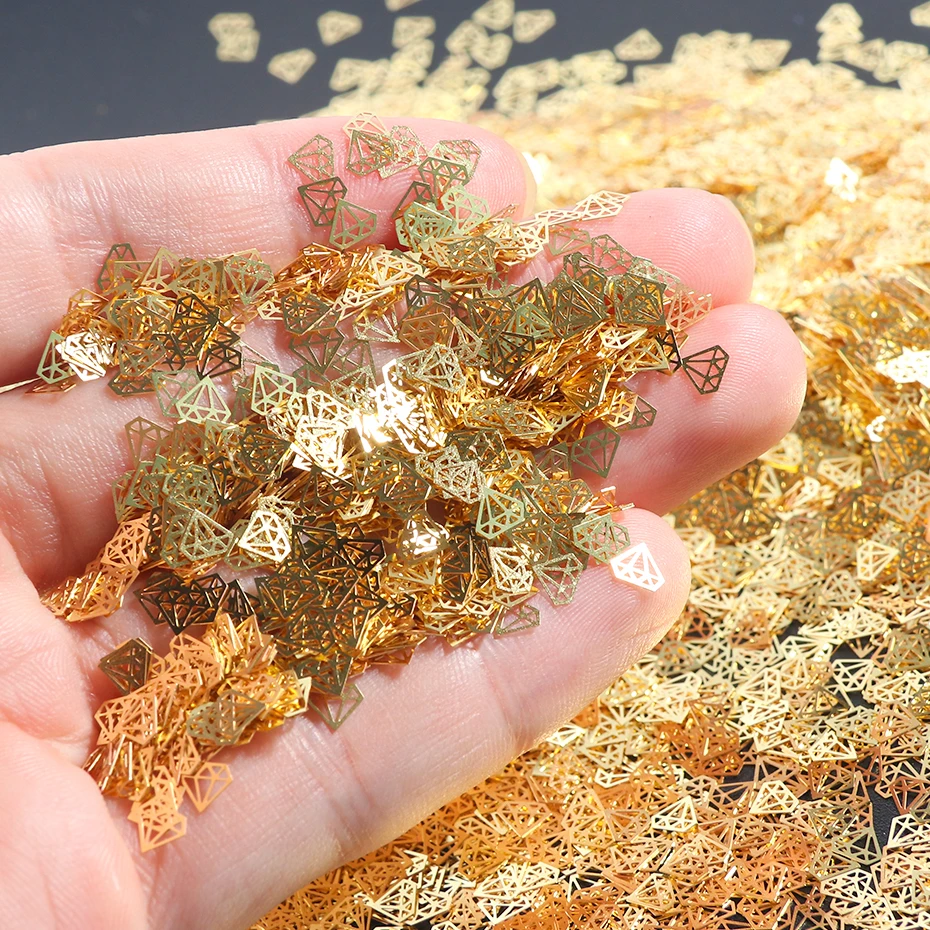 1 box Gold Hollow Out Nail Glitter Sequins Mixed Flowers Star Designs Metal Thin Slice Paillette Polish Nails Decoration LY970-E (3)