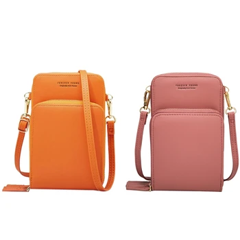 LJL-2x Colorful Cellphone Bag Fashion Daily Use Card Holder Small Summer Shoulder Bag for Women Orange & Pink
LJL-2x Colorful Cellphone Bag Fashion Daily Use Card Holder Small Summer Shoulder Bag for Women Orange & Pink