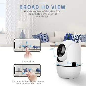 Smart Wifi Auto Tracking Human Cloud Camera 1080P Wireless IP Camera Home Security Surveillance CCTV Network
Smart Wifi Auto Tracking Human Cloud Camera 1080P Wireless IP Camera Home Security Surveillance CCTV Network