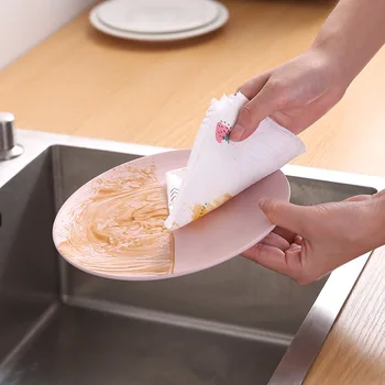 Disposable printed lazy rag scouring pad non-stick oil dish cloth absorbent non-woven decontamination paper towel kitchen towel
Disposable printed lazy rag scouring pad non-stick oil dish cloth absorbent non-woven decontamination paper towel kitchen towel