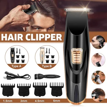 Professional Hair Clippers Set Barber Shop Hair Clipper Men's Basic Barber Trimmer Shaver Rechargeable Black Gold USB Plug-in
Professional Hair Clippers Set Barber Shop Hair Clipper Men's Basic Barber Trimmer Shaver Rechargeable Black Gold USB Plug-in