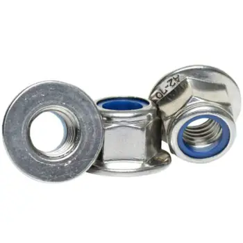 10pcs M4 M5 M6 M8 M10 M12 A2-70 Stainless Steel Hex Flange Nylon Insert Lock Nut Self-locking Nylock Locknut DIN 6926 
10pcs M4 M5 M6 M8 M10 M12 A2-70 Stainless Steel Hex Flange Nylon Insert Lock Nut Self-locking Nylock Locknut DIN 6926