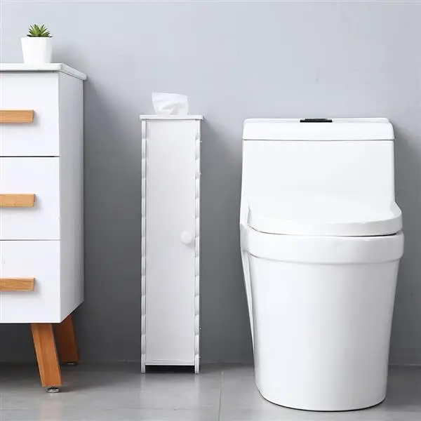 Bathroom Storage Rack Paper Towel Storage Shelf Floor Organizer Rack Standing Narrow Waterproof Cabinet 
Bathroom Storage Rack Paper Towel Storage Shelf Floor Organizer Rack Standing Narrow Waterproof Cabinet