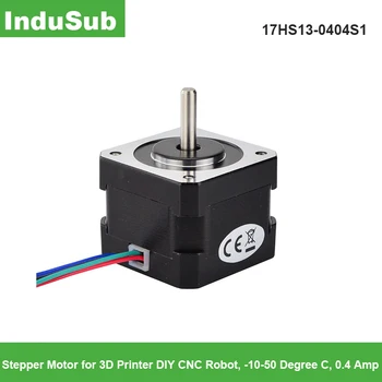 17HS13-0404S1 Step Motor 34mm 26Ncm (36.8oz.in) 0.4A 12V 17 Step Motor 42BYGH 4-lead CNC Reprap 3D Printer DIY CNC Robot
17HS13-0404S1 Step Motor 34mm 26Ncm (36.8oz.in) 0.4A 12V 17 Step Motor 42BYGH 4-lead CNC Reprap 3D Printer DIY CNC Robot