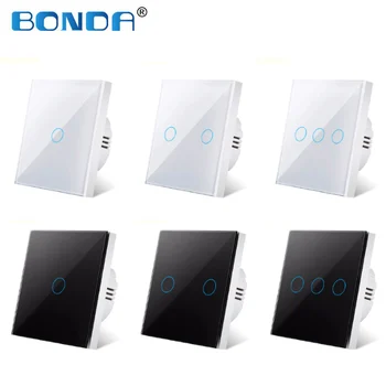 BONDA Touch switch, EU standard, white crystal,tempere glass panel, touch switch, Ac220v, 1 way, wall lamp, wall touch screen
BONDA Touch switch, EU standard, white crystal,tempere glass panel, touch switch, Ac220v, 1 way, wall lamp, wall touch screen