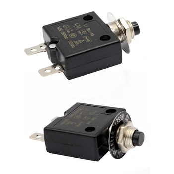 2 Pcs Circuit Breaker 12V/24V Push Button Resettable Thermal Circuit Breaker Panel Mount with Waterproof Cap - 10a & 15A
2 Pcs Circuit Breaker 12V/24V Push Button Resettable Thermal Circuit Breaker Panel Mount with Waterproof Cap - 10a & 15A